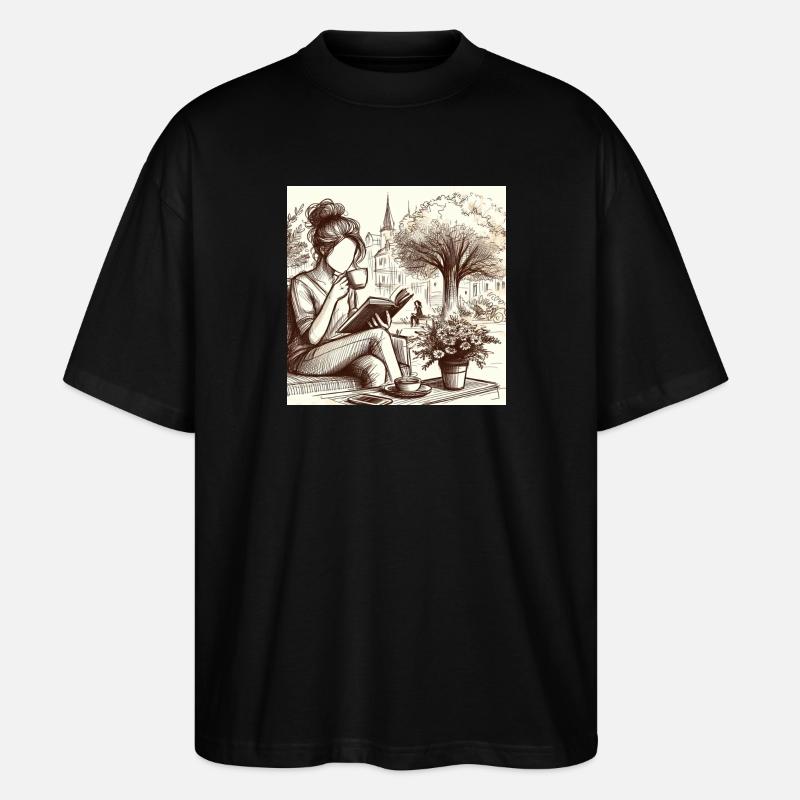 Dorfgemütlichkeit - Stanley/Stella Oversized Unisex Bio T-Shirt Blaster 2.0 - Schwarz