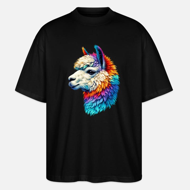 Alpaka - Stanley/Stella Oversized Unisex Bio T-Shirt Blaster 2.0 - Schwarz