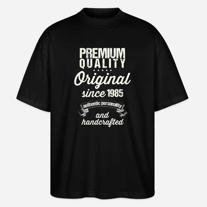 Né en 1985 - T-shirt bio Blaster 2.0 coupe oversize Stanley/Stella Unisexe - noir