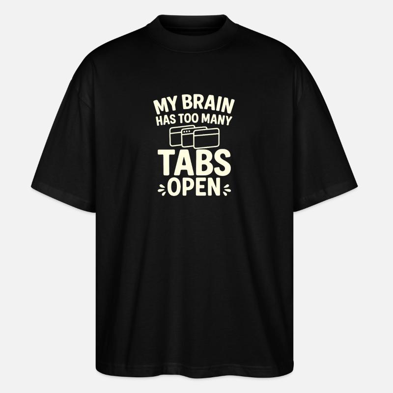 Tab-Overload - Stanley/Stella Oversized Unisex Bio T-Shirt Blaster 2.0 - Schwarz