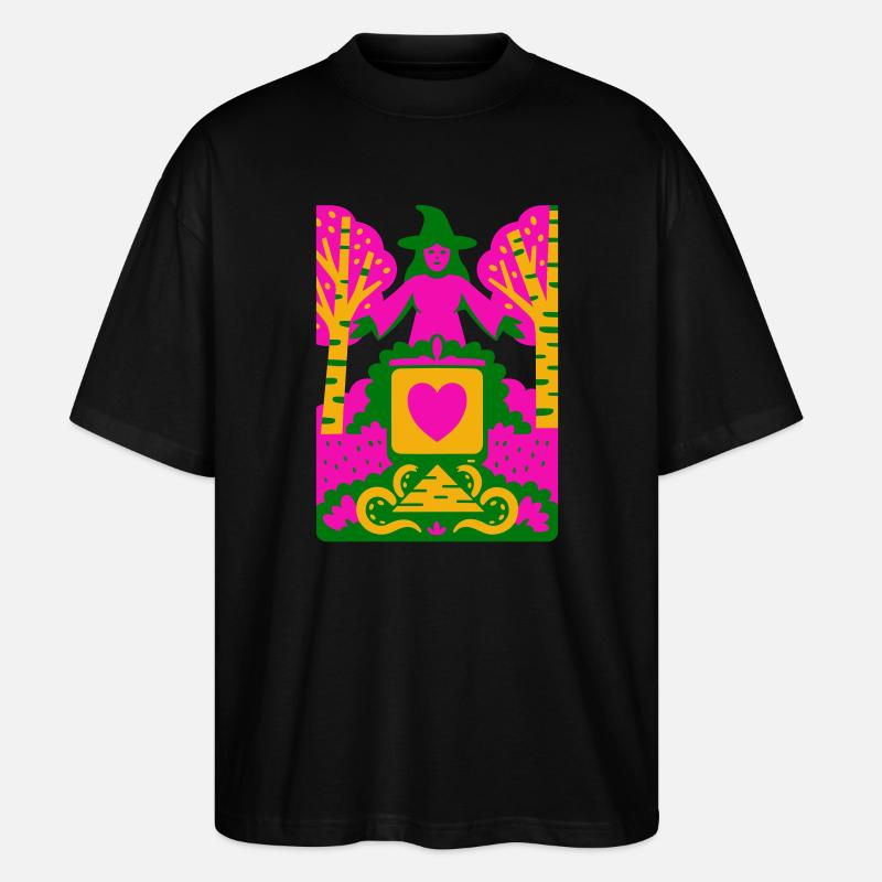 Wicca Cult - Stanley/Stella Oversized Unisex Bio T-Shirt Blaster 2.0 - Schwarz