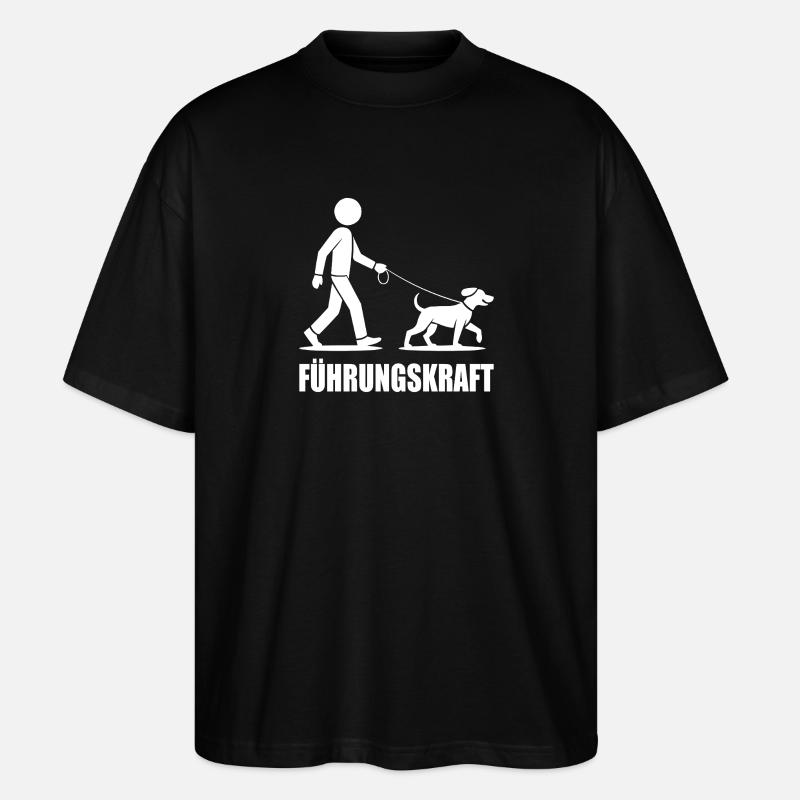 Chien de Leadership - T-shirt bio Blaster 2.0 coupe oversize Stanley/Stella Unisexe - noir