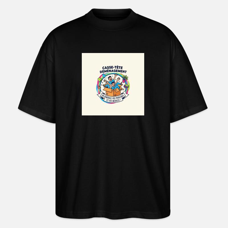 Bewegliches Puzzle - Stanley/Stella Oversized Unisex Bio T-Shirt Blaster 2.0 - Schwarz