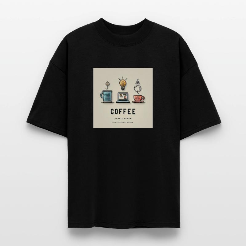 Conception du code du café T-shirt bio Blaster 2.0 coupe oversize Stanley/Stella Unisexe