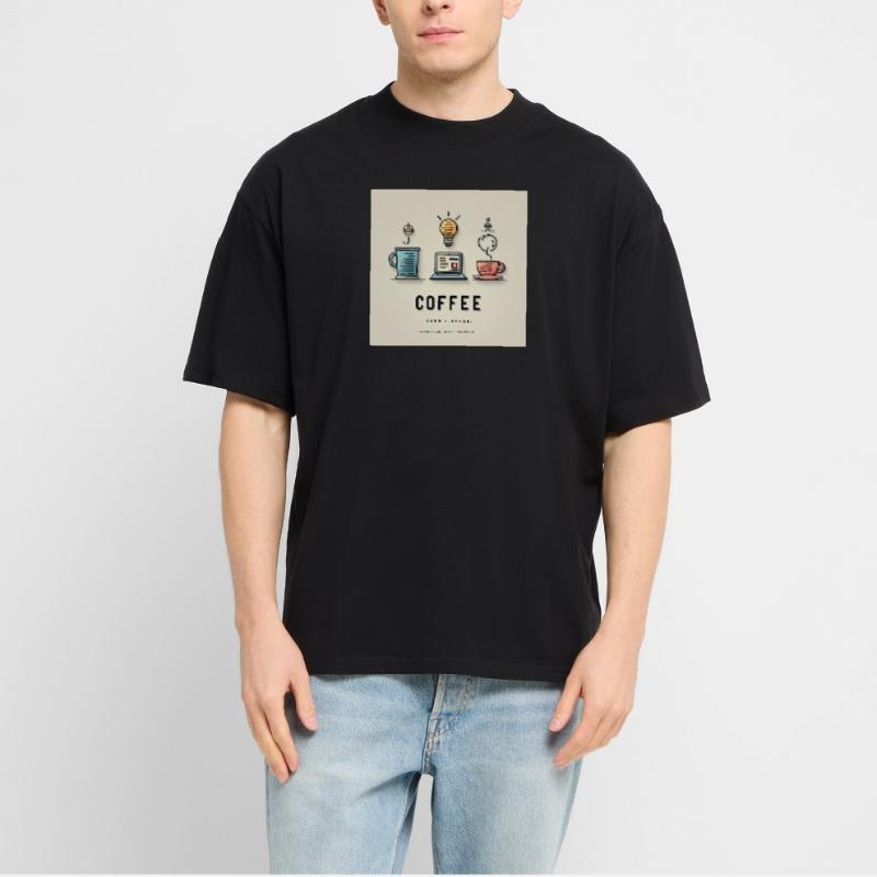 Conception du code du café T-shirt bio Blaster 2.0 coupe oversize Stanley/Stella Unisexe