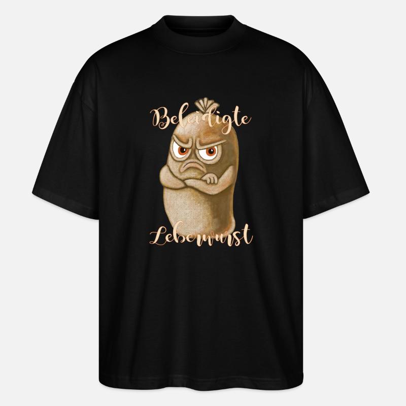 Beleidigte Leberwurst - Stanley/Stella Oversized Unisex Bio T-Shirt Blaster 2.0 - Schwarz