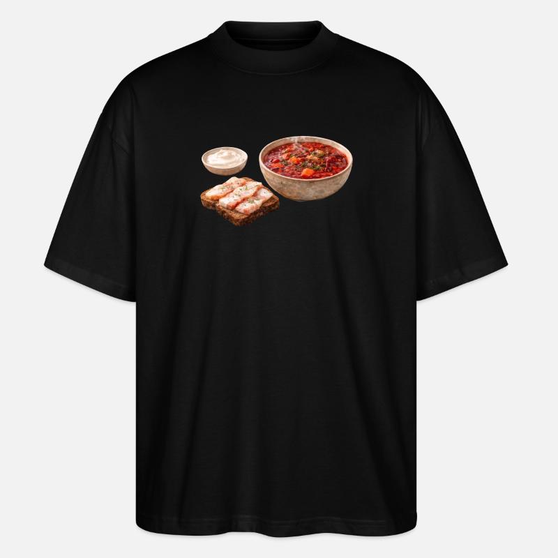 Borsch - Stanley/Stella Oversized Unisex Bio T-Shirt Blaster 2.0 - Schwarz