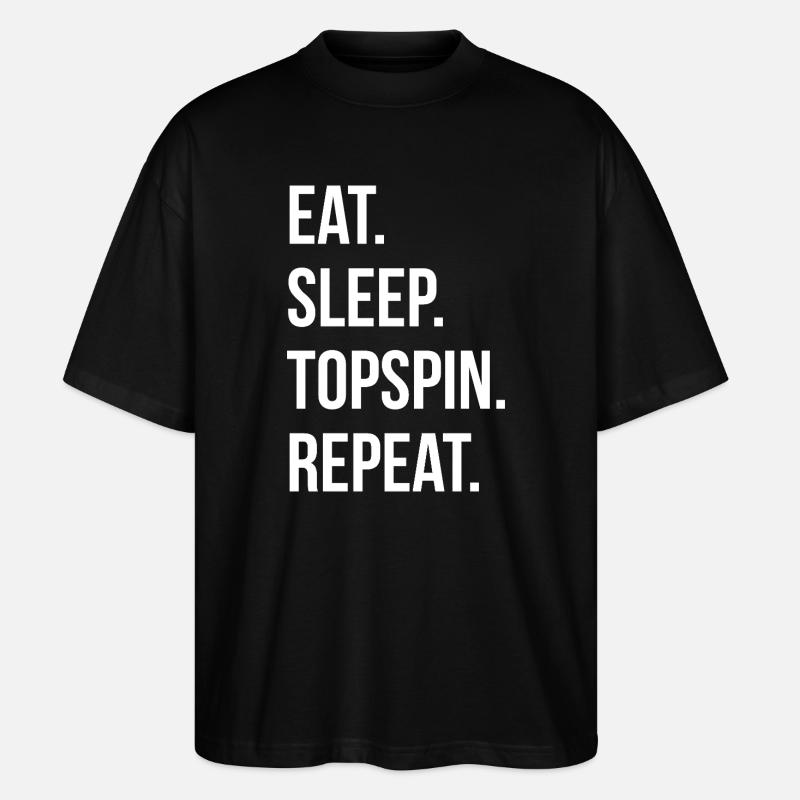 Mange Sommeil Topspin Répète - T-shirt bio Blaster 2.0 coupe oversize Stanley/Stella Unisexe - noir