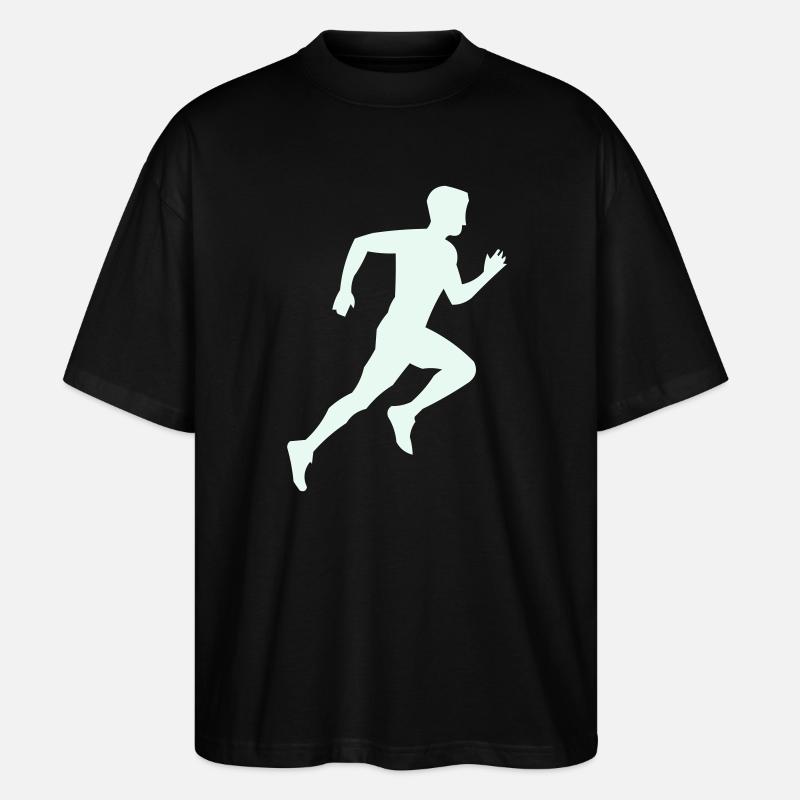rennen_silhouette- - T-shirt bio Blaster 2.0 coupe oversize Stanley/Stella Unisexe - noir