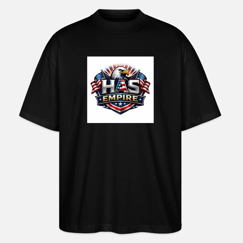 HAS Empire  - T-shirt bio Blaster 2.0 coupe oversize Stanley/Stella Unisexe - noir