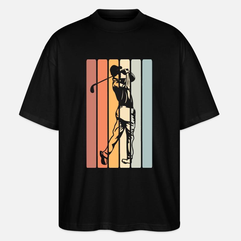 Golfeurs de golf - T-shirt bio Blaster 2.0 coupe oversize Stanley/Stella Unisexe - noir