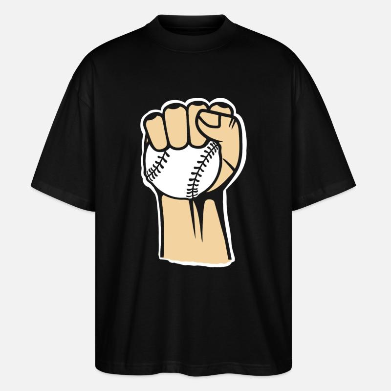 Baseball - Stanley/Stella Oversized Unisex Bio T-Shirt Blaster 2.0 - Schwarz