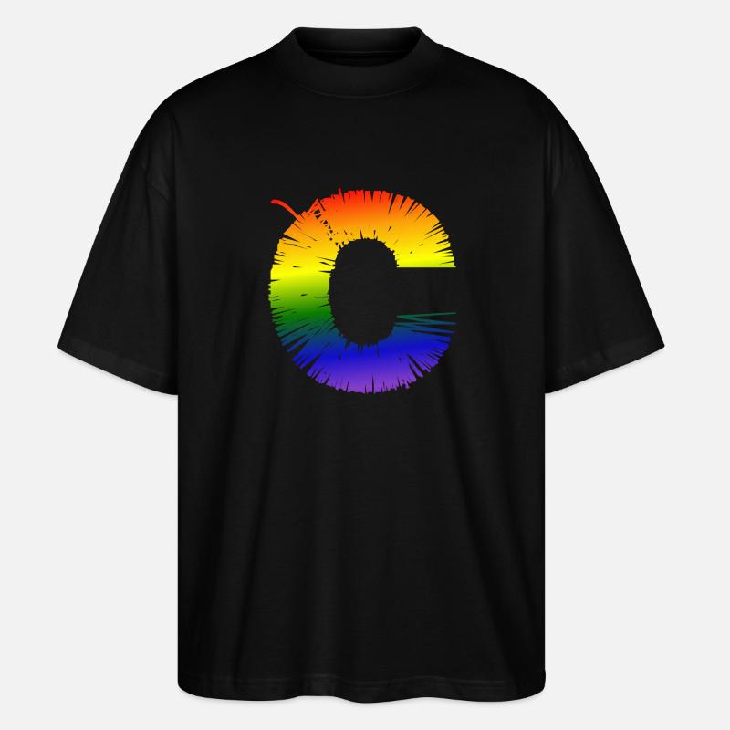 Rainobow C - Stanley/Stella Oversized Unisex Bio T-Shirt Blaster 2.0 - Schwarz