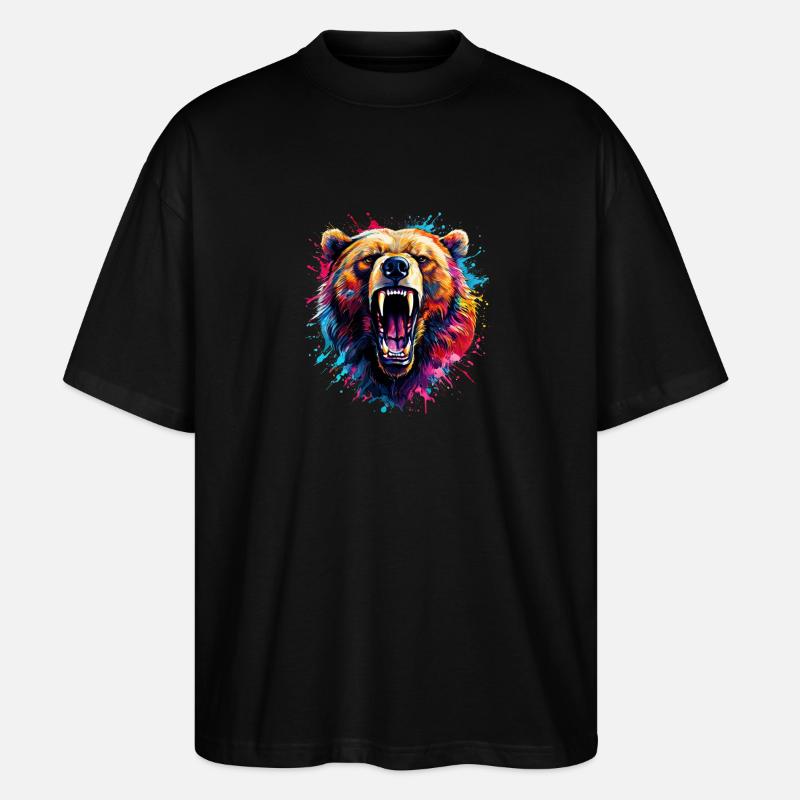 Grizzlybär - Stanley/Stella Oversized Unisex Bio T-Shirt Blaster 2.0 - Schwarz