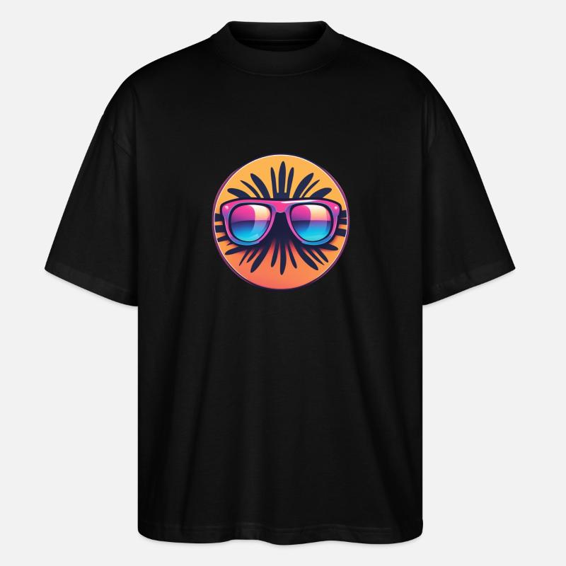 Sonnenbrille Sommer - Stanley/Stella Oversized Unisex Bio T-Shirt Blaster 2.0 - Schwarz
