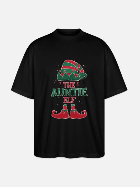 The Aunt Elf - Stanley/Stella Oversized Unisex Organic T-shirt Blaster 2.0 - black