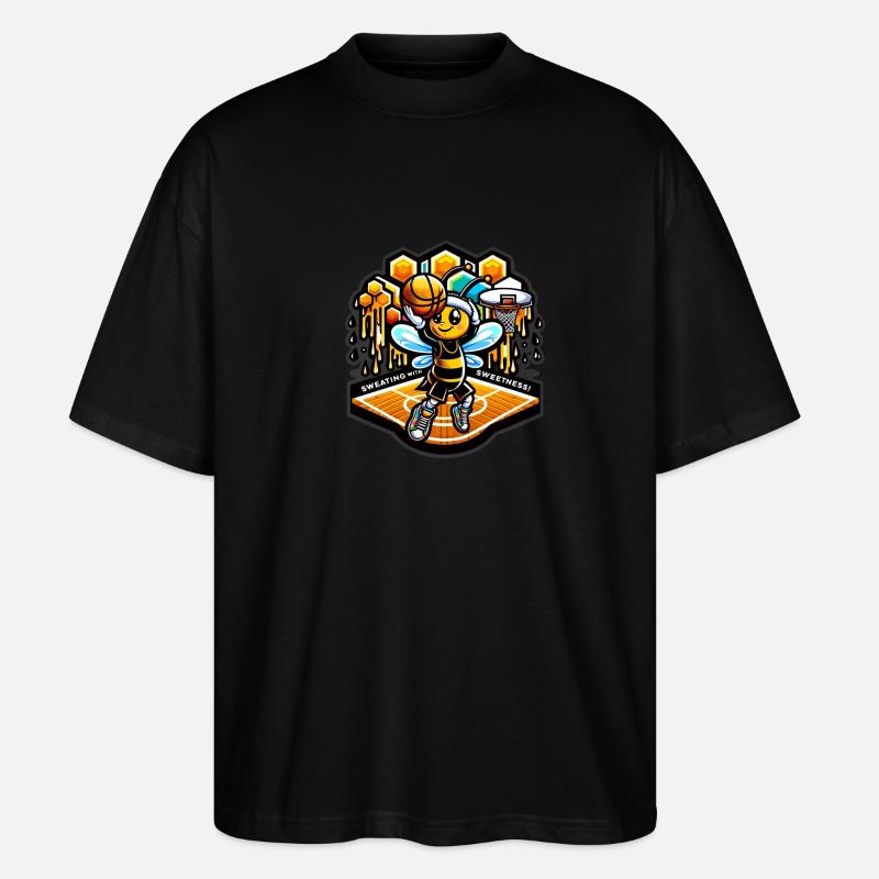 Sweating with Sweetness - Stanley/Stella Oversized Unisex Bio T-Shirt Blaster 2.0 - Schwarz