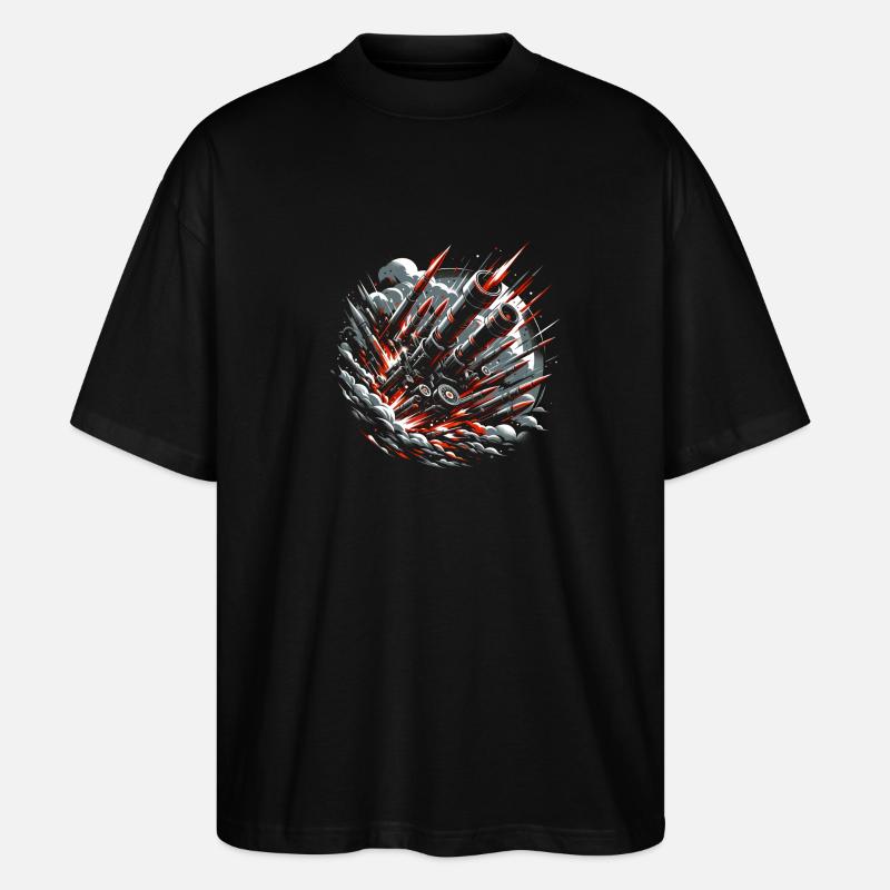 Barrage de châtiment - T-shirt bio Blaster 2.0 coupe oversize Stanley/Stella Unisexe - noir