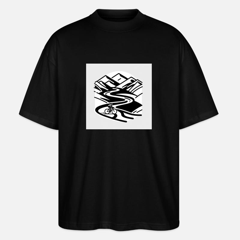 Mountain Path Mastery - Stanley/Stella Oversized Unisex Bio T-Shirt Blaster 2.0 - Schwarz