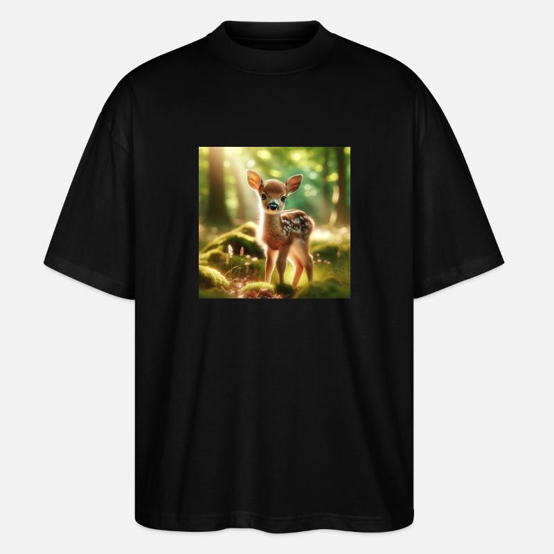 fawn - Stanley/Stella Oversized Unisex Bio T-Shirt Blaster 2.0 - Schwarz