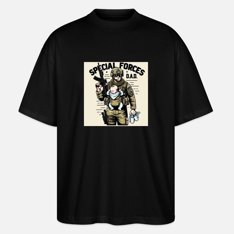 Special Forces: D.A.D. - Stanley/Stella Oversized Unisex Bio T-Shirt Blaster 2.0 - Schwarz