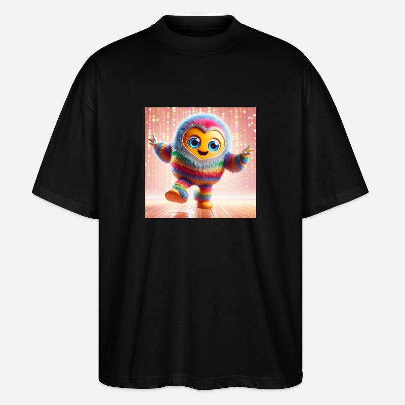Fluffy Fluff - Stanley/Stella Oversized Unisex Bio T-Shirt Blaster 2.0 - Schwarz