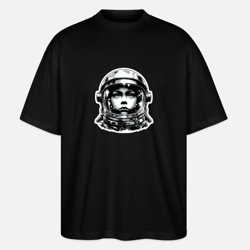 Garçon de l’espace - T-shirt bio Blaster 2.0 coupe oversize Stanley/Stella Unisexe - noir