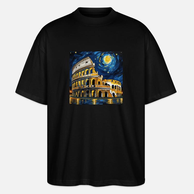 Van-Gogh-Stil - Stanley/Stella Oversized Unisex Bio T-Shirt Blaster 2.0 - Schwarz