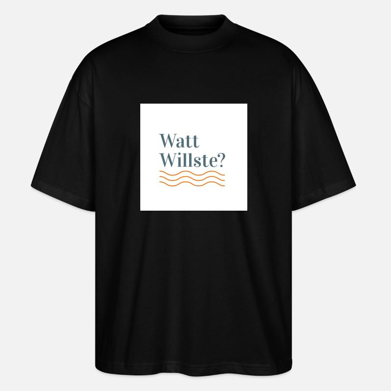 Watt Willste - Stanley/Stella Oversized Unisex Bio T-Shirt Blaster 2.0 - Schwarz