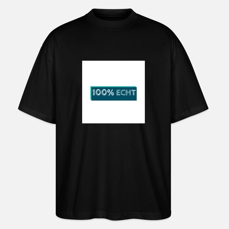 100% Echt - Stanley/Stella Oversized Unisex Bio T-Shirt Blaster 2.0 - Schwarz