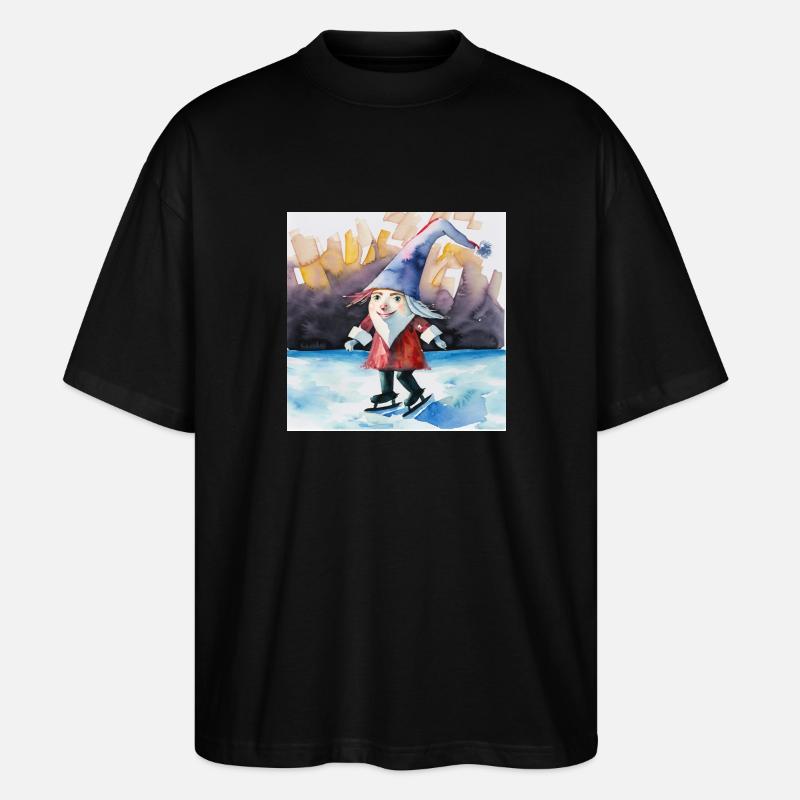 Ich bin glücklich - Stanley/Stella Oversized Unisex Bio T-Shirt Blaster 2.0 - Schwarz