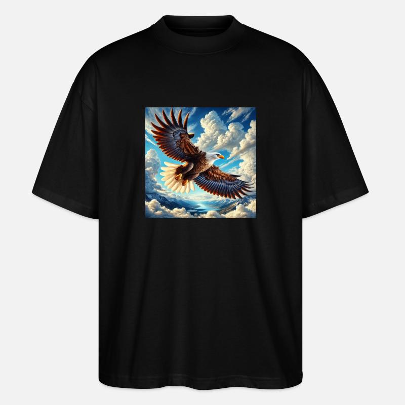 Majestic Eagle - Stanley/Stella Oversized Unisex Bio T-Shirt Blaster 2.0 - Schwarz