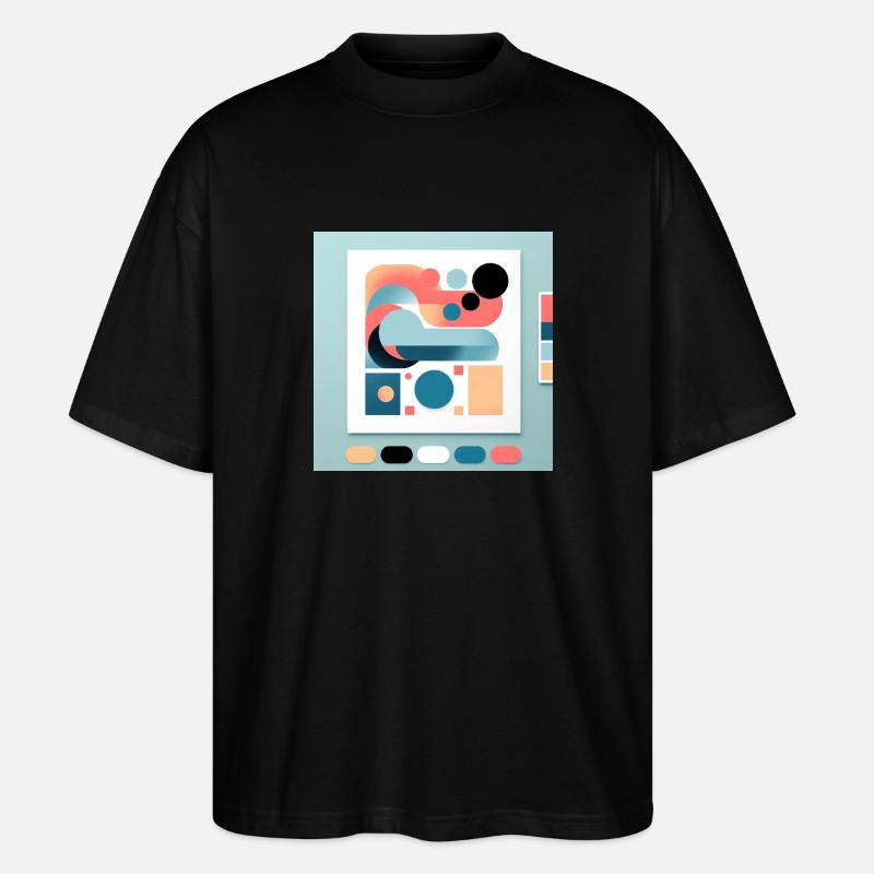 Ilustrim minimalist - Stanley/Stella Oversized Unisex Bio T-Shirt Blaster 2.0 - Schwarz