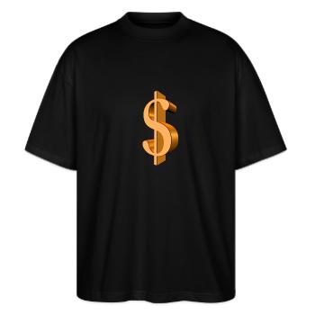 Dollar - T-shirt bio Blaster 2.0 coupe oversize Stanley/Stella Unisexe - noir - Devant - Alina (178cm) & Michal (187cm)