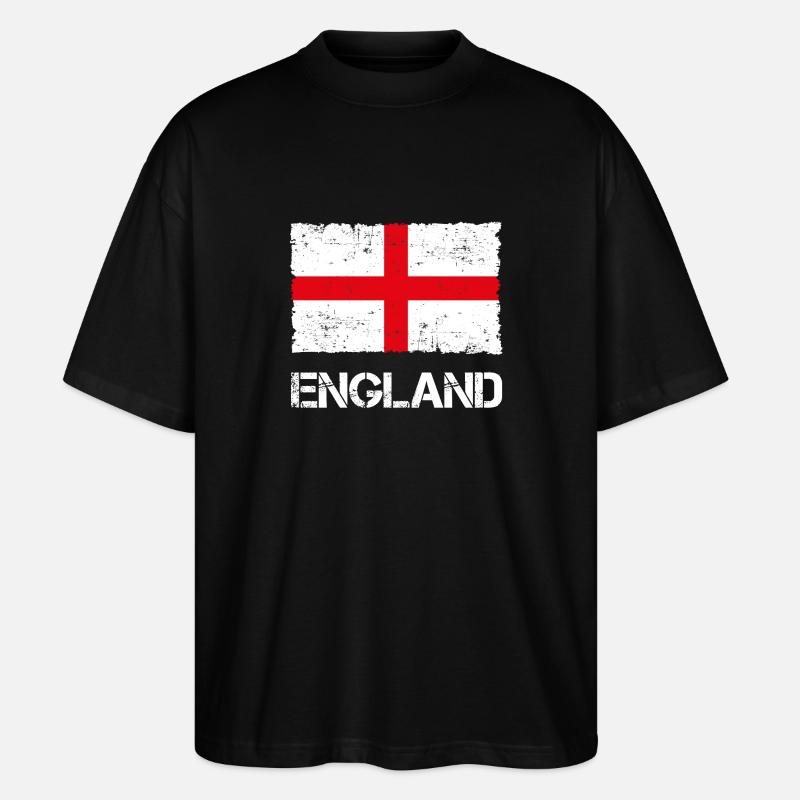 Angleterre - T-shirt bio Blaster 2.0 coupe oversize Stanley/Stella Unisexe - noir