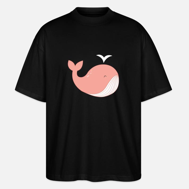 Whale nicht! - Stanley/Stella Oversized Unisex Bio T-Shirt Blaster 2.0 - Schwarz