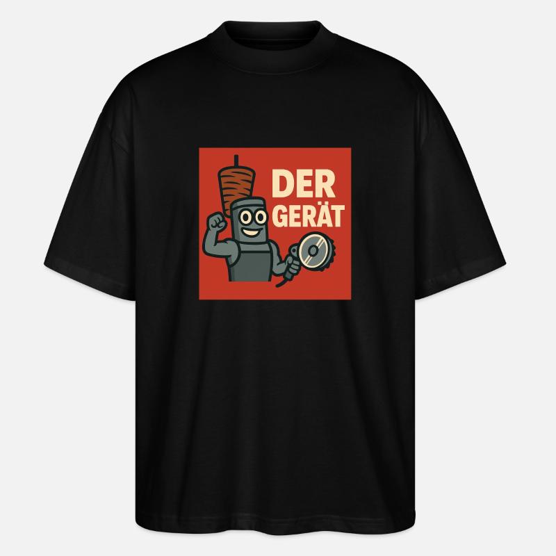 der gerät - Stanley/Stella Oversized Unisex Bio T-Shirt Blaster 2.0 - Schwarz