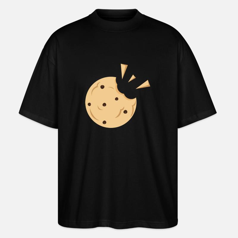Bite biscuit gift - Stanley/Stella Oversized Unisex Organic T-shirt Blaster 2.0 - black