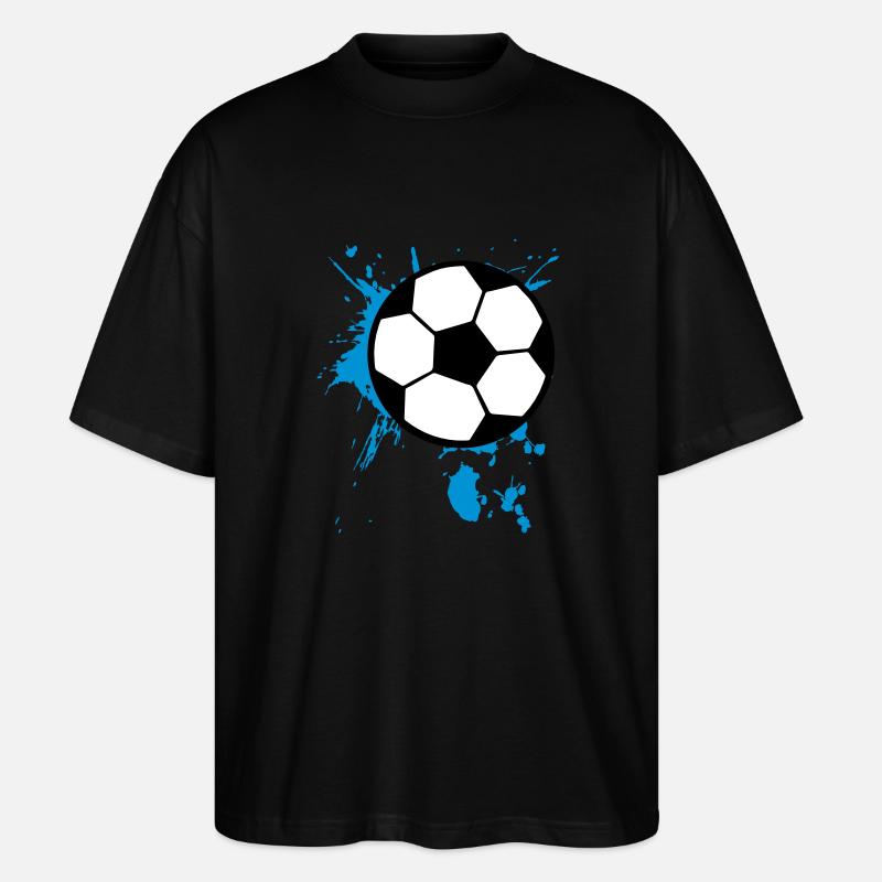 Fußball Splash 3c - Stanley/Stella Oversized Unisex Bio T-Shirt Blaster 2.0 - Schwarz