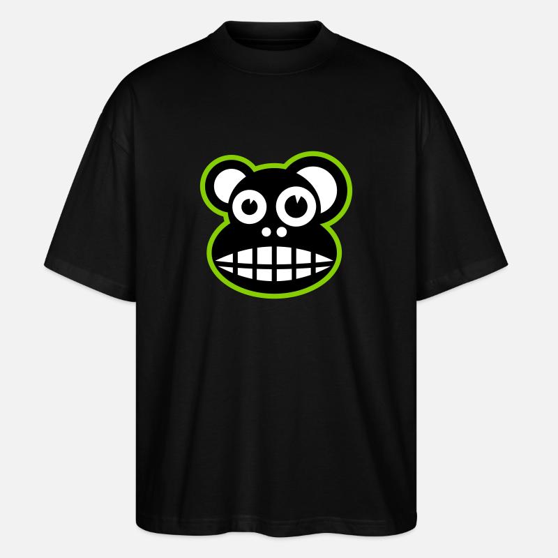 Lustiger Affe - Stanley/Stella Oversized Unisex Bio T-Shirt Blaster 2.0 - Schwarz