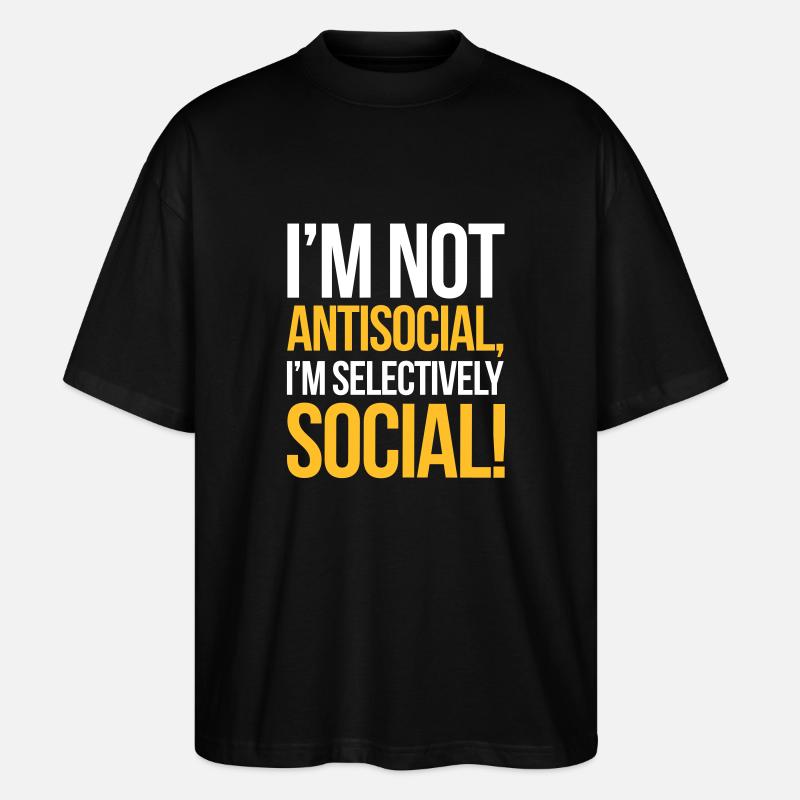 Antisocial - T-shirt bio Blaster 2.0 coupe oversize Stanley/Stella Unisexe - noir