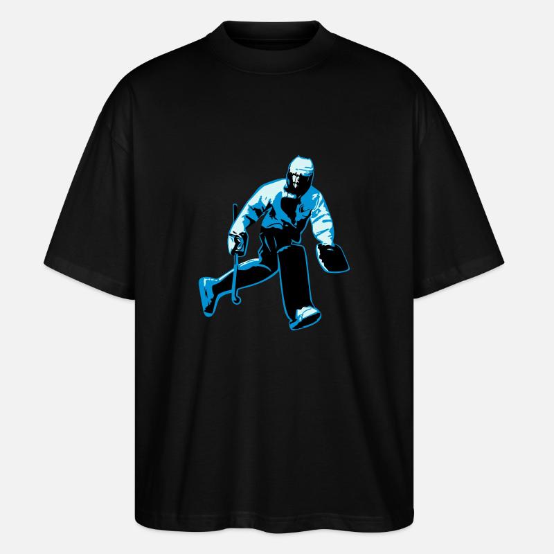 Feldhockey-Torwart - Stanley/Stella Oversized Unisex Bio T-Shirt Blaster 2.0 - Schwarz