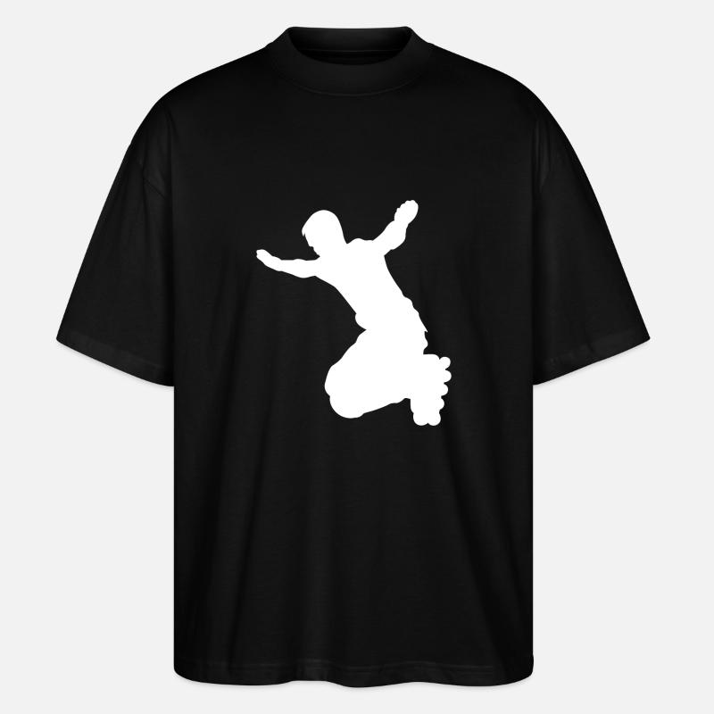 Inline Skater Rollerblades Rollschuhe Skating - Stanley/Stella Oversized Unisex Bio T-Shirt Blaster 2.0 - Schwarz