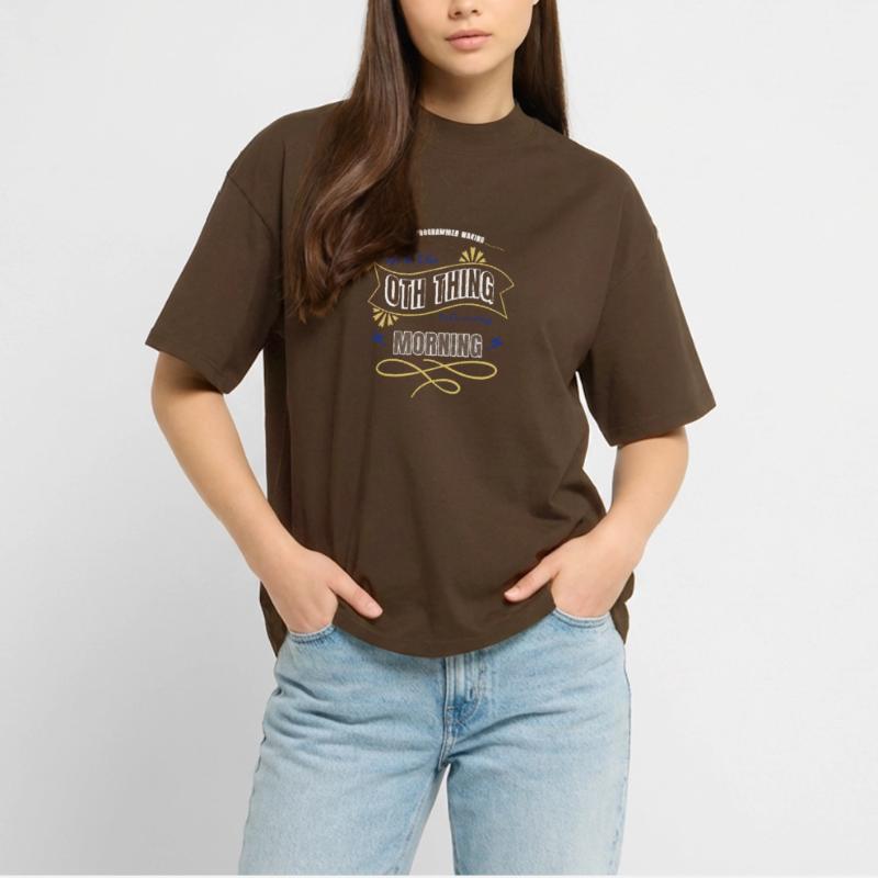 computers programming language present idea Stanley/Stella Oversized Unisex Organic T-shirt Blaster 2.0