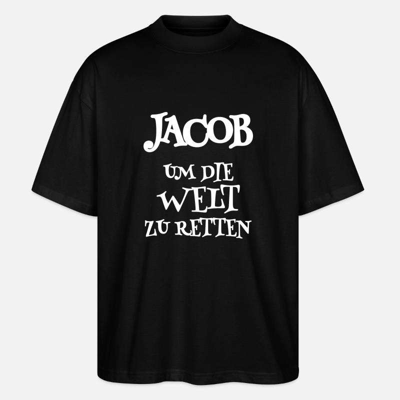 Retter Jacob - Stanley/Stella Oversized Unisex Bio T-Shirt Blaster 2.0 - Schwarz
