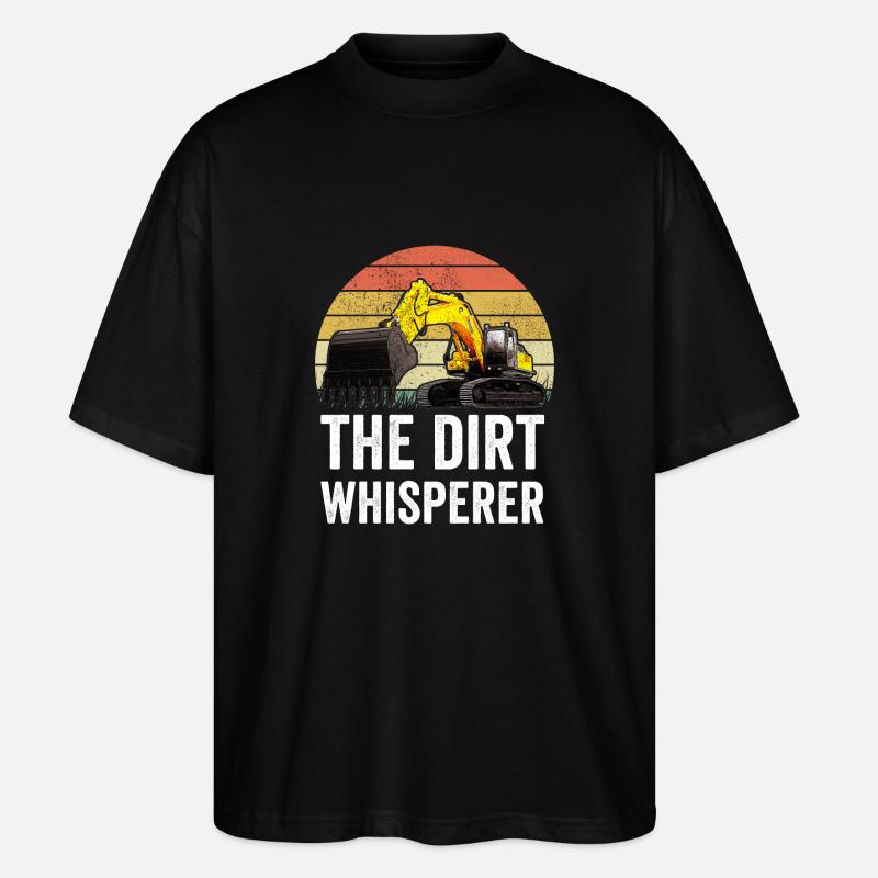 Ouvrier du bâtiment excavatrice - T-shirt bio Blaster 2.0 coupe oversize Stanley/Stella Unisexe - noir