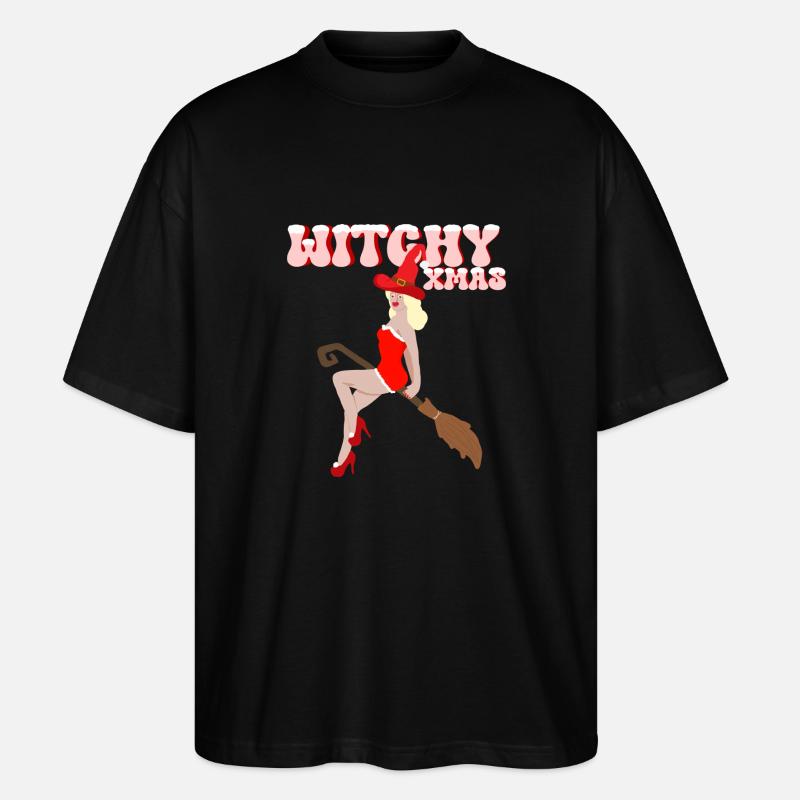 Witchy Christmas - T-shirt bio Blaster 2.0 coupe oversize Stanley/Stella Unisexe - noir