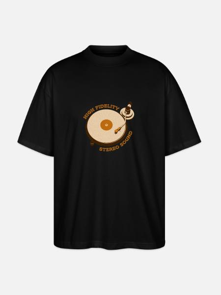 Reto Turntable - Stanley/Stella Oversized Unisex Organic T-shirt Blaster 2.0 - black