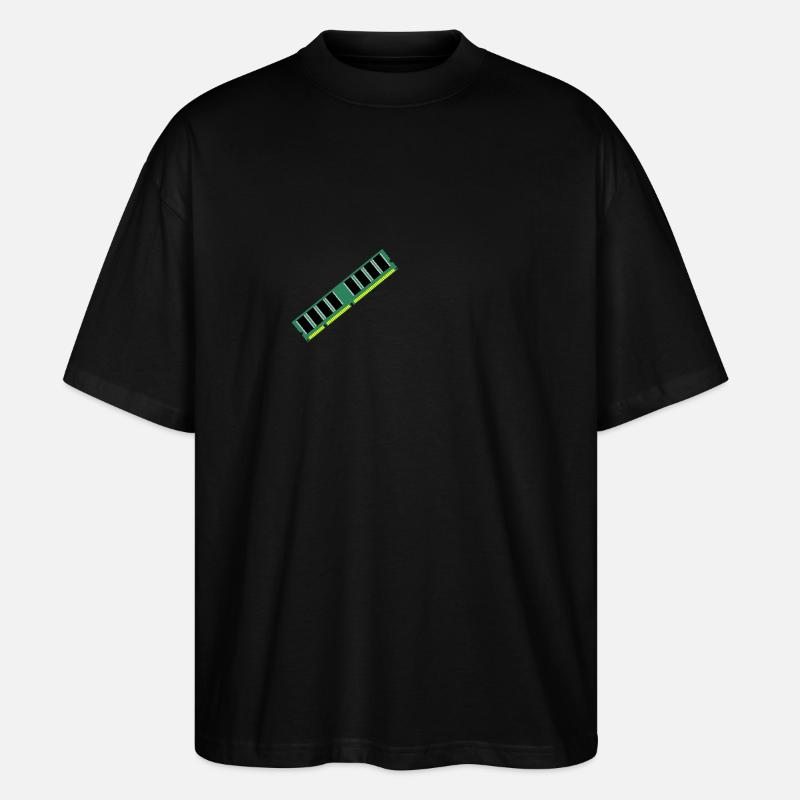 RAM Nerd Geschenkidee - Stanley/Stella Oversized Unisex Bio T-Shirt Blaster 2.0 - Schwarz