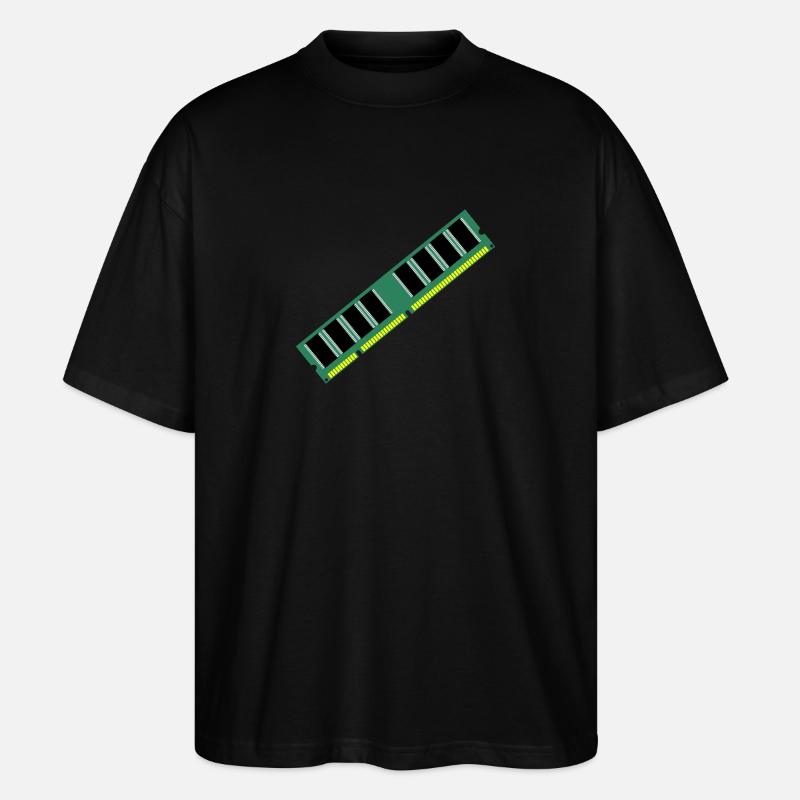 RAM Nerd Geschenkidee - Stanley/Stella Oversized Unisex Bio T-Shirt Blaster 2.0 - Schwarz